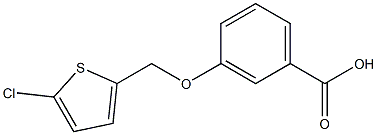 3-[(5-chlorothiophen-2-yl)methoxy]benzoic acid 结构式
