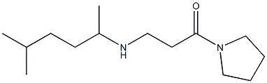 3-[(5-methylhexan-2-yl)amino]-1-(pyrrolidin-1-yl)propan-1-one 结构式