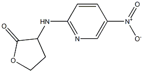 3-[(5-nitropyridin-2-yl)amino]oxolan-2-one 结构式