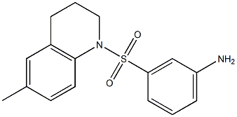 3-[(6-methyl-1,2,3,4-tetrahydroquinoline-1-)sulfonyl]aniline 结构式