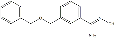 3-[(benzyloxy)methyl]-N'-hydroxybenzenecarboximidamide 结构式