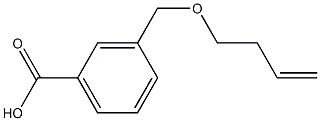 3-[(but-3-en-1-yloxy)methyl]benzoic acid 结构式