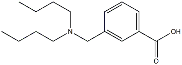 3-[(dibutylamino)methyl]benzoic acid 结构式