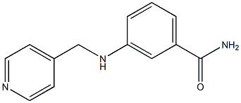 3-[(pyridin-4-ylmethyl)amino]benzamide 结构式