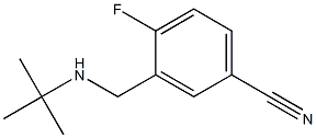 3-[(tert-butylamino)methyl]-4-fluorobenzonitrile 结构式