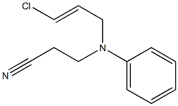 3-[[(2E)-3-chloroprop-2-enyl](phenyl)amino]propanenitrile 结构式