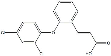 3-[2-(2,4-dichlorophenoxy)phenyl]prop-2-enoic acid 结构式