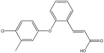 3-[2-(4-chloro-3-methylphenoxy)phenyl]prop-2-enoic acid 结构式