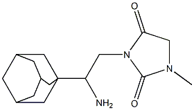 3-[2-(adamantan-1-yl)-2-aminoethyl]-1-methylimidazolidine-2,4-dione 结构式