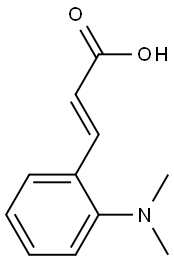 3-[2-(dimethylamino)phenyl]prop-2-enoic acid 结构式