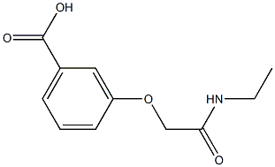 3-[2-(ethylamino)-2-oxoethoxy]benzoic acid 结构式