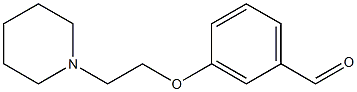 3-[2-(piperidin-1-yl)ethoxy]benzaldehyde 结构式