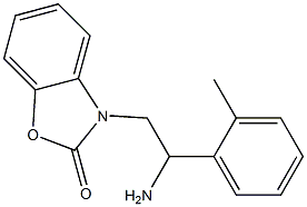 3-[2-amino-2-(2-methylphenyl)ethyl]-2,3-dihydro-1,3-benzoxazol-2-one 结构式