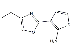 3-[3-(propan-2-yl)-1,2,4-oxadiazol-5-yl]thiophen-2-amine 结构式