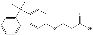 3-[4-(1-methyl-1-phenylethyl)phenoxy]propanoic acid 结构式