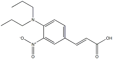 3-[4-(dipropylamino)-3-nitrophenyl]prop-2-enoic acid 结构式