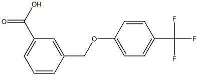 3-[4-(trifluoromethyl)phenoxymethyl]benzoic acid 结构式