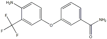 3-[4-amino-3-(trifluoromethyl)phenoxy]benzamide 结构式