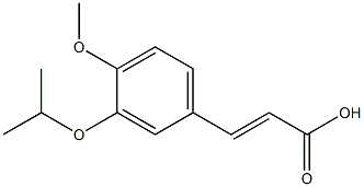 3-[4-methoxy-3-(propan-2-yloxy)phenyl]prop-2-enoic acid 结构式