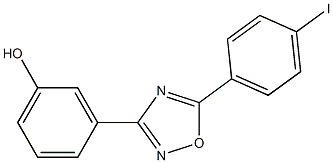 3-[5-(4-iodophenyl)-1,2,4-oxadiazol-3-yl]phenol 结构式