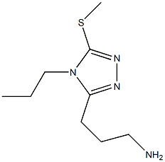 3-[5-(methylthio)-4-propyl-4H-1,2,4-triazol-3-yl]propan-1-amine 结构式