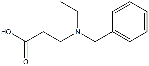 3-[benzyl(ethyl)amino]propanoic acid 结构式