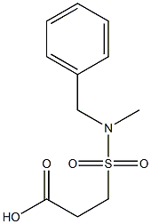 3-[benzyl(methyl)sulfamoyl]propanoic acid 结构式