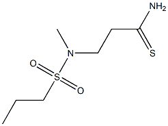 3-[methyl(propane-1-)sulfonamido]propanethioamide 结构式