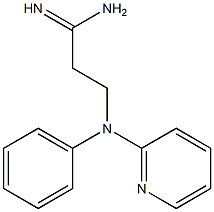 3-[phenyl(pyridin-2-yl)amino]propanimidamide 结构式