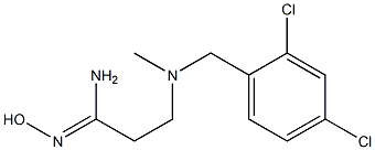 3-{[(2,4-dichlorophenyl)methyl](methyl)amino}-N'-hydroxypropanimidamide 结构式