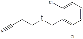 3-{[(2,6-dichlorophenyl)methyl]amino}propanenitrile 结构式