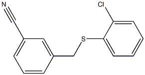 3-{[(2-chlorophenyl)sulfanyl]methyl}benzonitrile 结构式