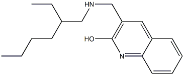 3-{[(2-ethylhexyl)amino]methyl}quinolin-2-ol 结构式