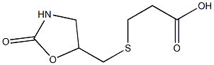 3-{[(2-oxo-1,3-oxazolidin-5-yl)methyl]sulfanyl}propanoic acid 结构式