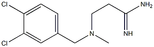 3-{[(3,4-dichlorophenyl)methyl](methyl)amino}propanimidamide 结构式