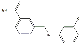 3-{[(3-chlorophenyl)amino]methyl}benzamide 结构式