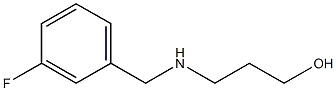 3-{[(3-fluorophenyl)methyl]amino}propan-1-ol 结构式