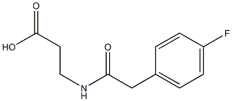 3-{[(4-fluorophenyl)acetyl]amino}propanoic acid 结构式