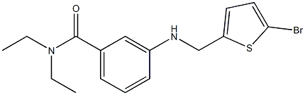 3-{[(5-bromothiophen-2-yl)methyl]amino}-N,N-diethylbenzamide 结构式