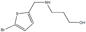 3-{[(5-bromothiophen-2-yl)methyl]amino}propan-1-ol 结构式