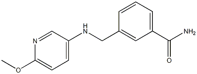 3-{[(6-methoxypyridin-3-yl)amino]methyl}benzamide 结构式