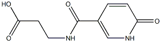 3-{[(6-oxo-1,6-dihydropyridin-3-yl)carbonyl]amino}propanoic acid 结构式