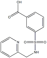 3-{[(pyridin-2-ylmethyl)amino]sulfonyl}benzoic acid 结构式