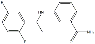 3-{[1-(2,5-difluorophenyl)ethyl]amino}benzamide 结构式