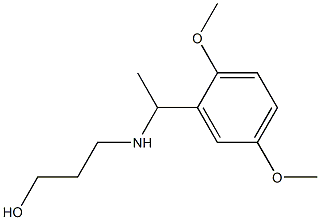 3-{[1-(2,5-dimethoxyphenyl)ethyl]amino}propan-1-ol 结构式
