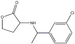 3-{[1-(3-chlorophenyl)ethyl]amino}oxolan-2-one 结构式