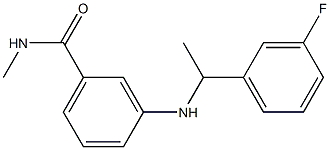 3-{[1-(3-fluorophenyl)ethyl]amino}-N-methylbenzamide 结构式