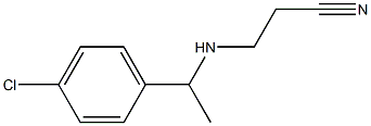 3-{[1-(4-chlorophenyl)ethyl]amino}propanenitrile 结构式