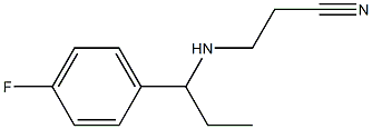 3-{[1-(4-fluorophenyl)propyl]amino}propanenitrile 结构式