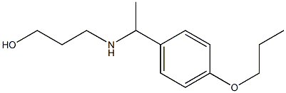 3-{[1-(4-propoxyphenyl)ethyl]amino}propan-1-ol 结构式